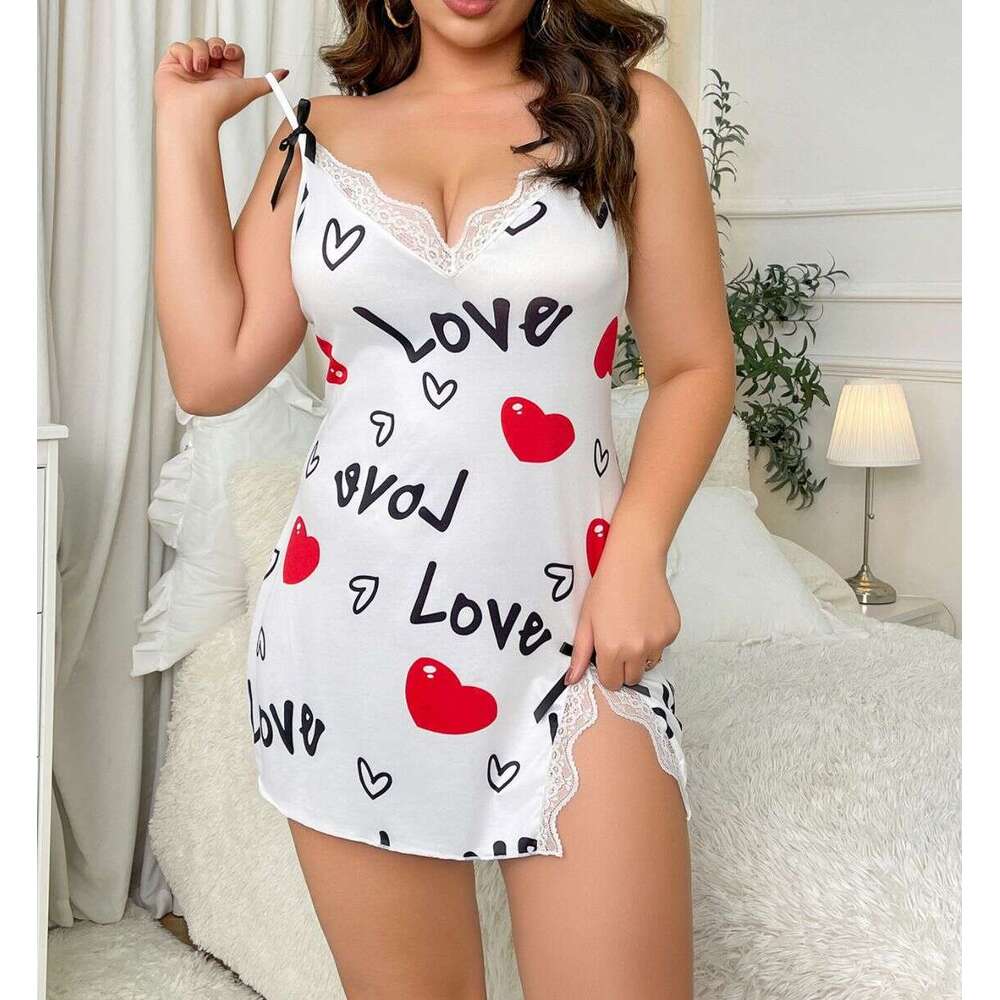 Spell Lingerie Porn Suits INS New Sexy Lingerie Plus Size Heart Strap Dress Sexy Lingerie
