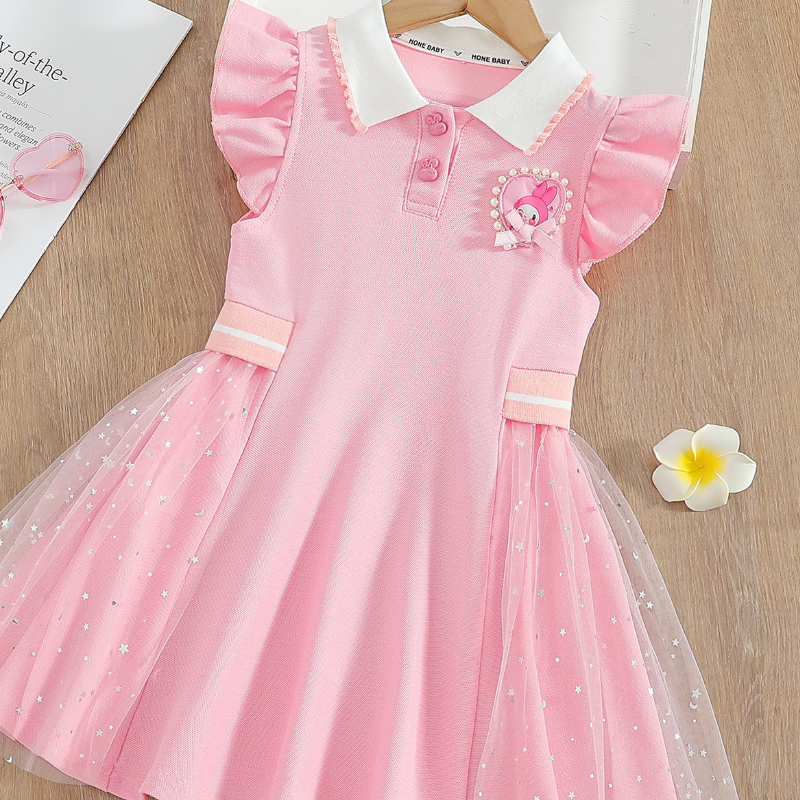 DISNEY infant designer clothes baby girl designer clothes Frozen Elsa princess Little girl dress princess dress simple and comfortable soft holiday cl