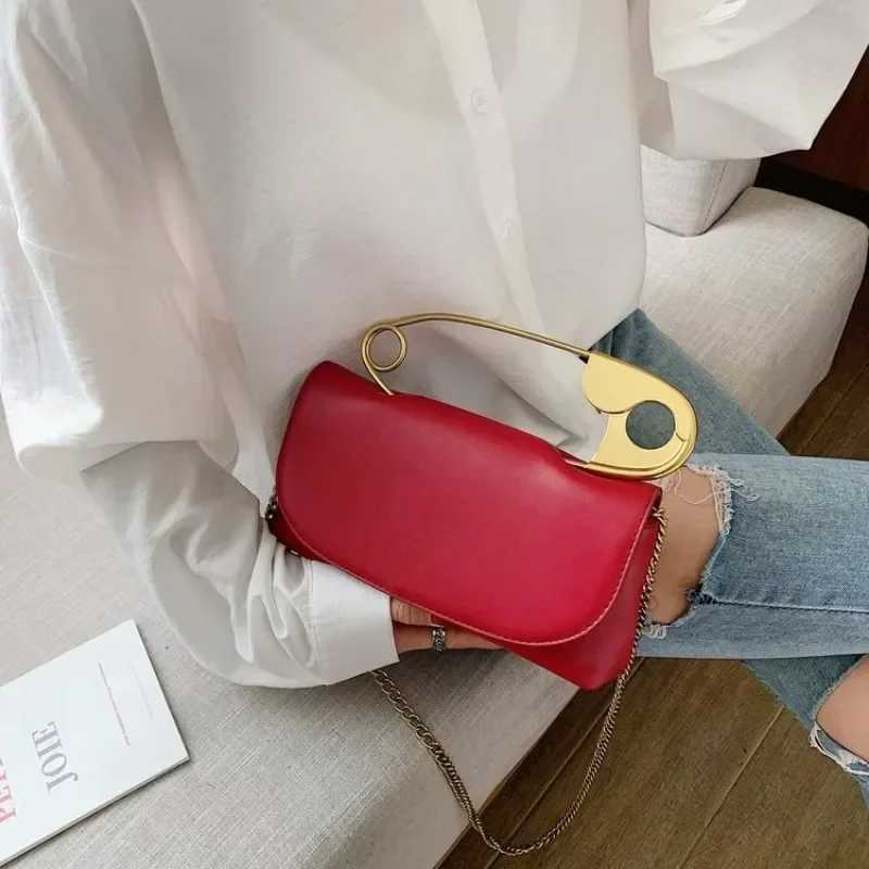 2024 PU Leather Handbag Women Designer Chains Flap Shoulder Bag Fashion Party Clutch Bags Purse Mini Crossbody Tote Female Bolsa Y250603
