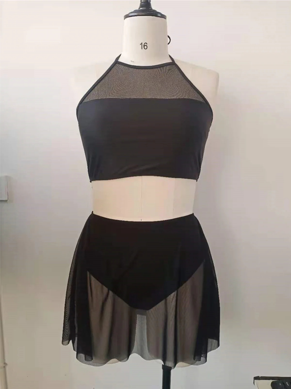 0XL 4XL Halter Bikini Large Size Swimwear Plus Women Swimsuit Female Twopieces set Bather Bathing Suit Swim K6701 250528Z