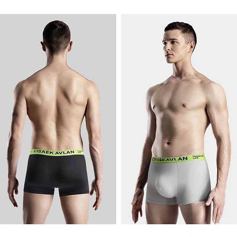 4pcs/set Men Underwear Sexy Underpants Comfortable Breathable Fashion Boys Panties Underwear Antibacterial Mens Boxer Shorts W250603