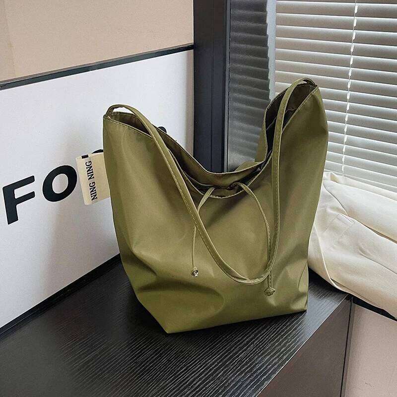 Women's Bags Designer Army Green Nylon Shoulder With Zipper Coin Purse Casual Fashion Hobo Crossbody Bag Large Capacity Top Handle Tote