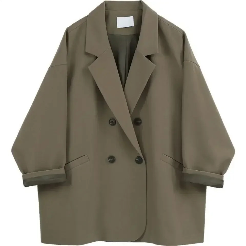 Women Blazer Spring and Autumn Fashion Korean Vintage Suit Jacket Female Oversized Blazers 250530