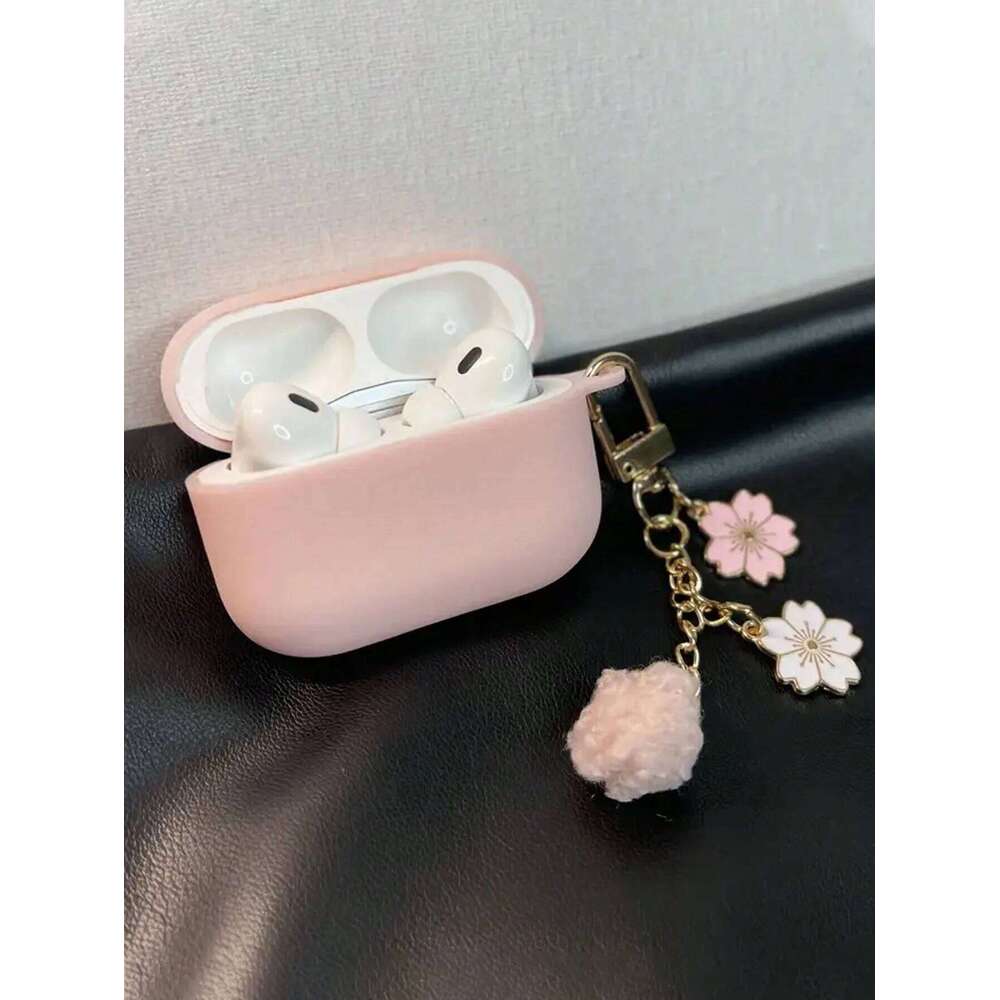 3/4 Cute Flower Keychain Wireless Earphone Cover for Pro/Pro2 Protective Case