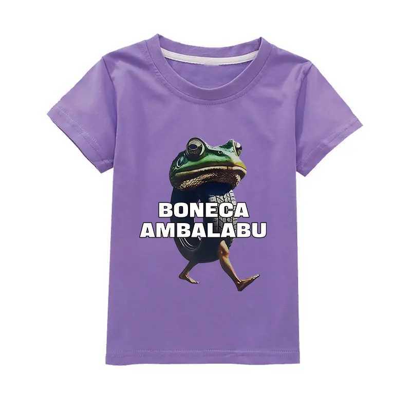 BONECA AMBALABU Italian Brainrot Funny TralaleroTralala Meme Kids Clothes Boys Cotton T-Shirt Fashion Baby Girls Short SleeveT250603