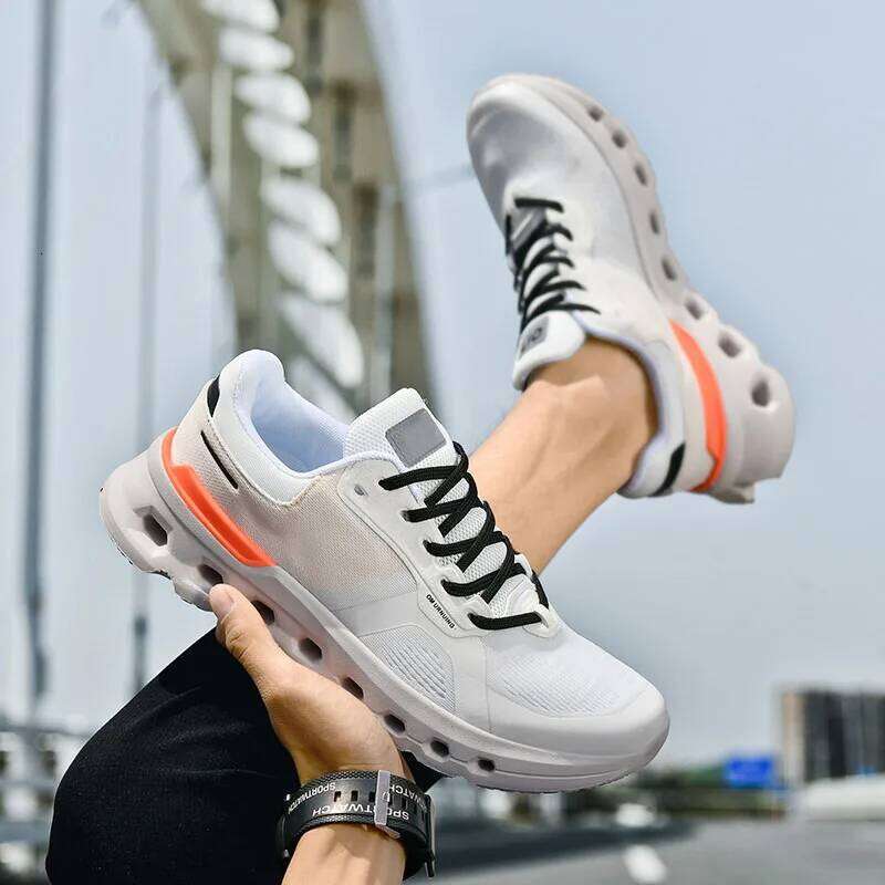 2025 Summer Cushion Men's Running Breathable Mesh Brand Sneakers Jogging Lightweight Non-Slip Men Athletic Shoes
