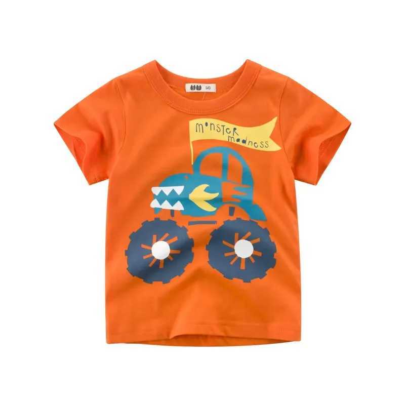 Little maven 2025 Summer New Kids Clothes Baby Boys T Shirts Childrens Clothing Toddler Cartoon Trains Shirts 2-7 Years OldT250603