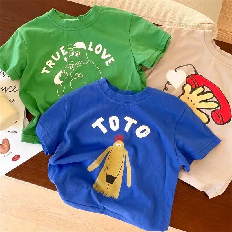 Kids T-shirt Summer 2023 Tops for Boys Short-sleeve Girls Shirts Cartoon Children Blouse Baby Tees Toddler Outerwear Clothes T250603
