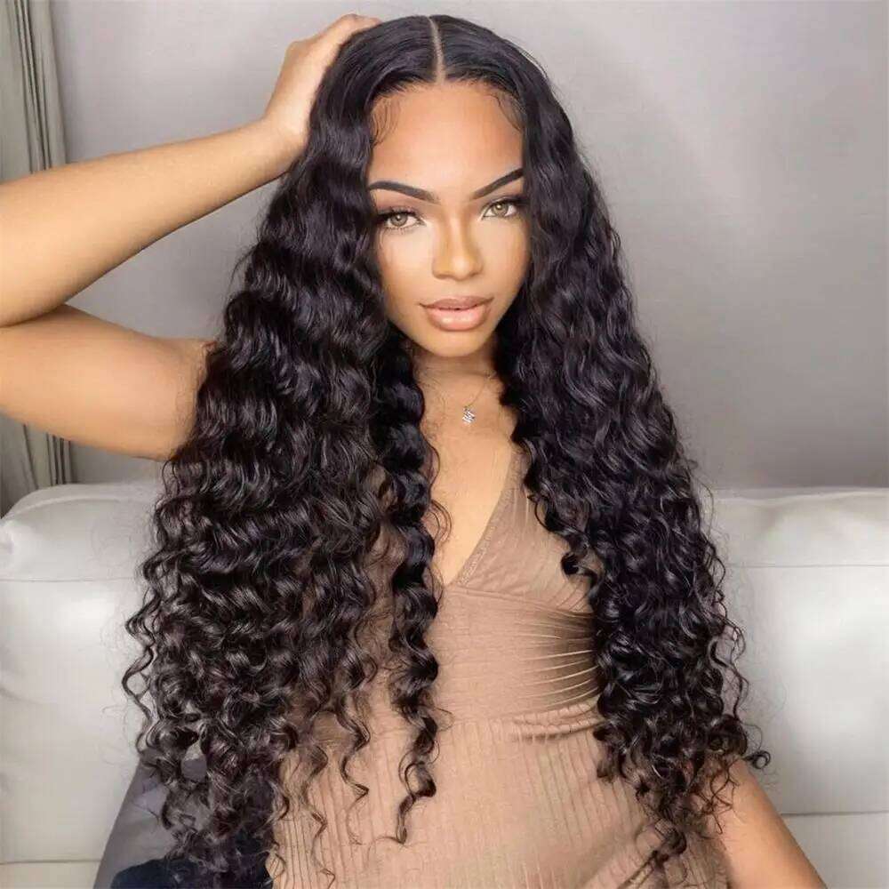 Ship from usa 3/4pcs Brazilian Raw Virgin Weave Bundles 8"~34" Natural Color Water Wave Unprocessed Human Hair Weaving