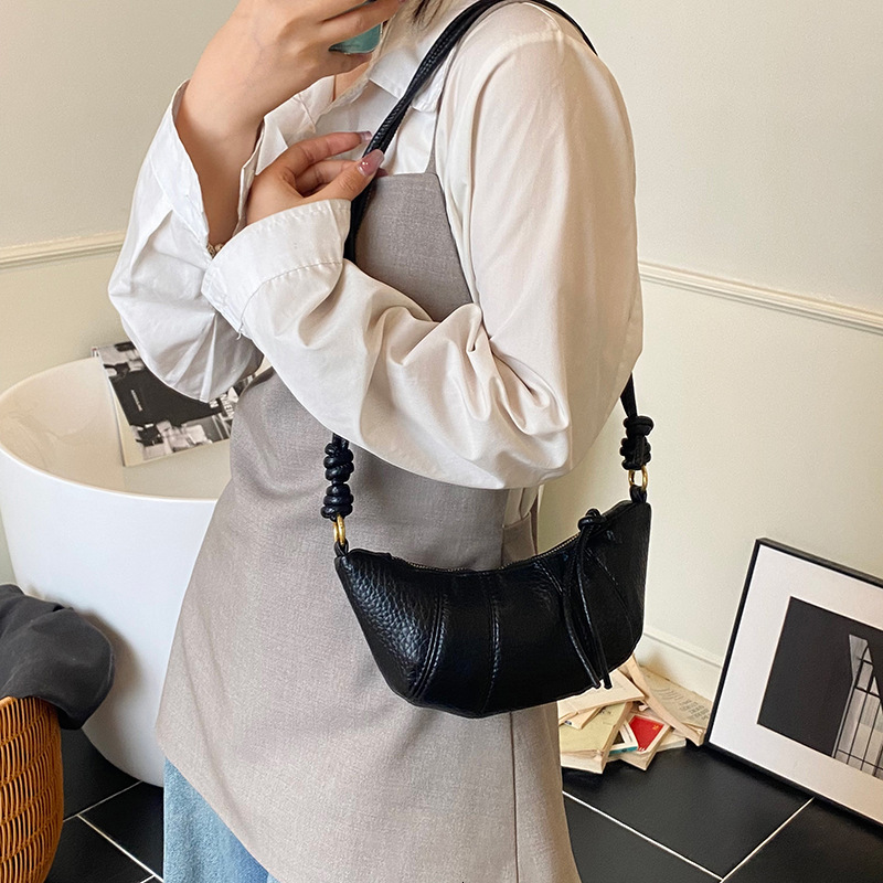 designer French Niche Croissant Bag 2025 New Underarm Bag Trendy Fashion Dumpling Bag Versatile Simple Shoulder Crossbody Bag