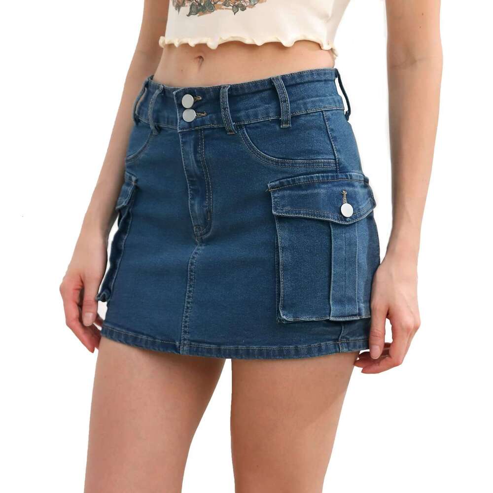 New Autumn Style INS Street Solid Color Low Waist Slim Fit Bodycon Skirt For Women B5