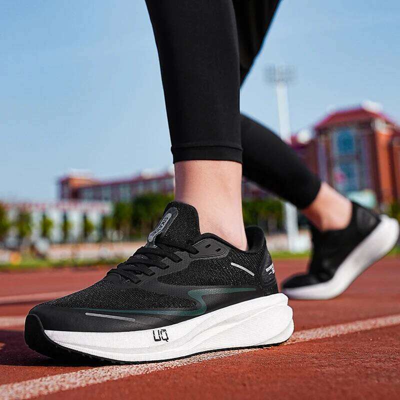 Marathon Carbon Plate Men Casual AirCushion Gym Sport Running Shoes Comfy Hiking Athletic Sneakers Footwear Male