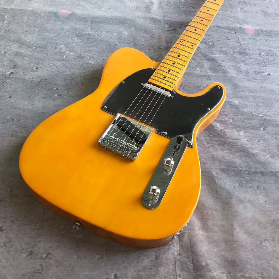 Stylishly Personalize Your Music Journey: Clear Yellow Electic Guitars Available