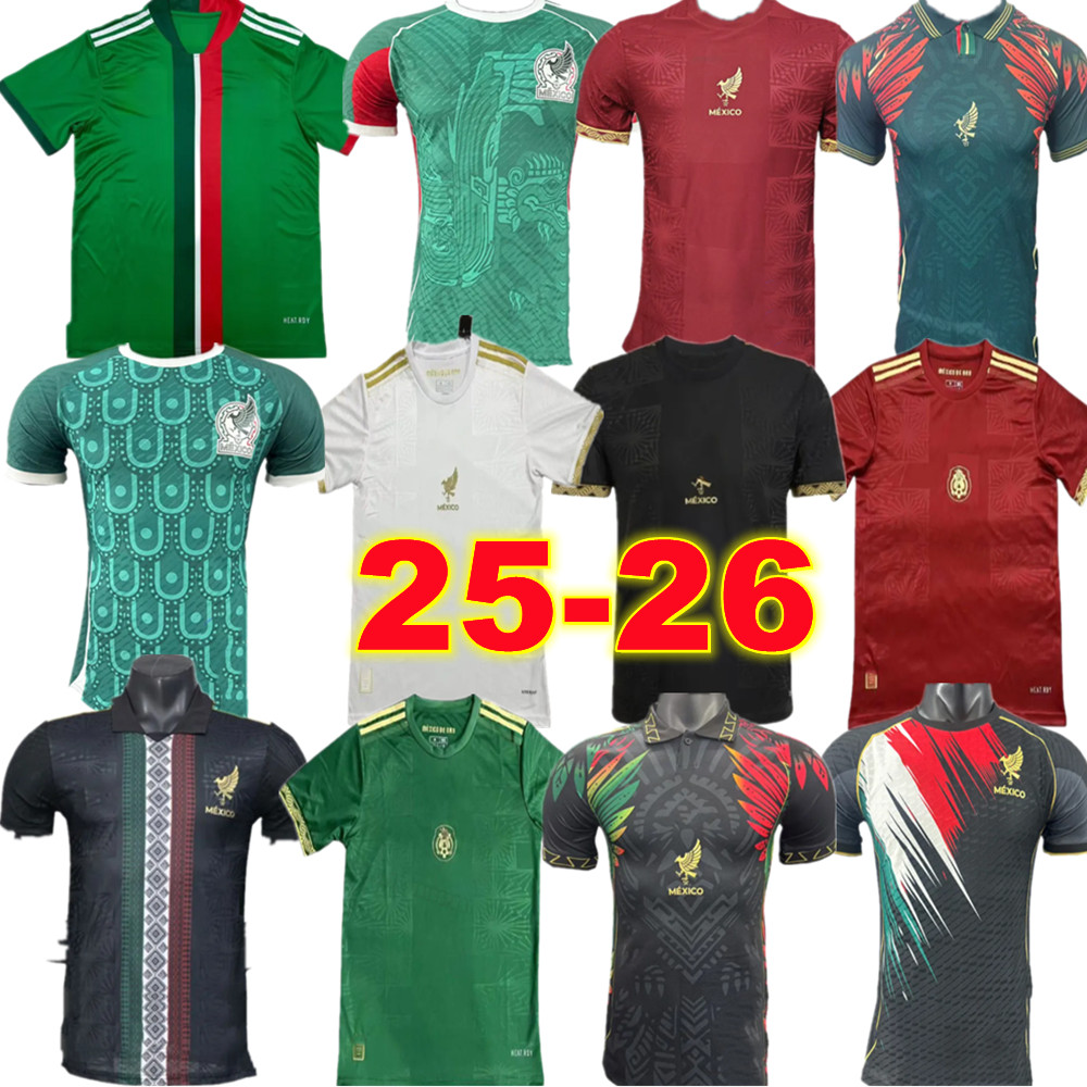 2025 2026 Mexico Gold Cup football jersey CHICHARITO GIMENEZ H.LOZANO home jersey 25-26 Mexico E. ALVAREZ A.VEGA RAUL men's and children's kit