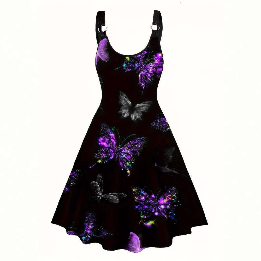 Maxi Dress Floral Dress Skirt Women Dresses Dresses Dresses for Woman Designer Womens 2025 Summer Sexy Three Dimensional Butterfly Printed Strap Dress