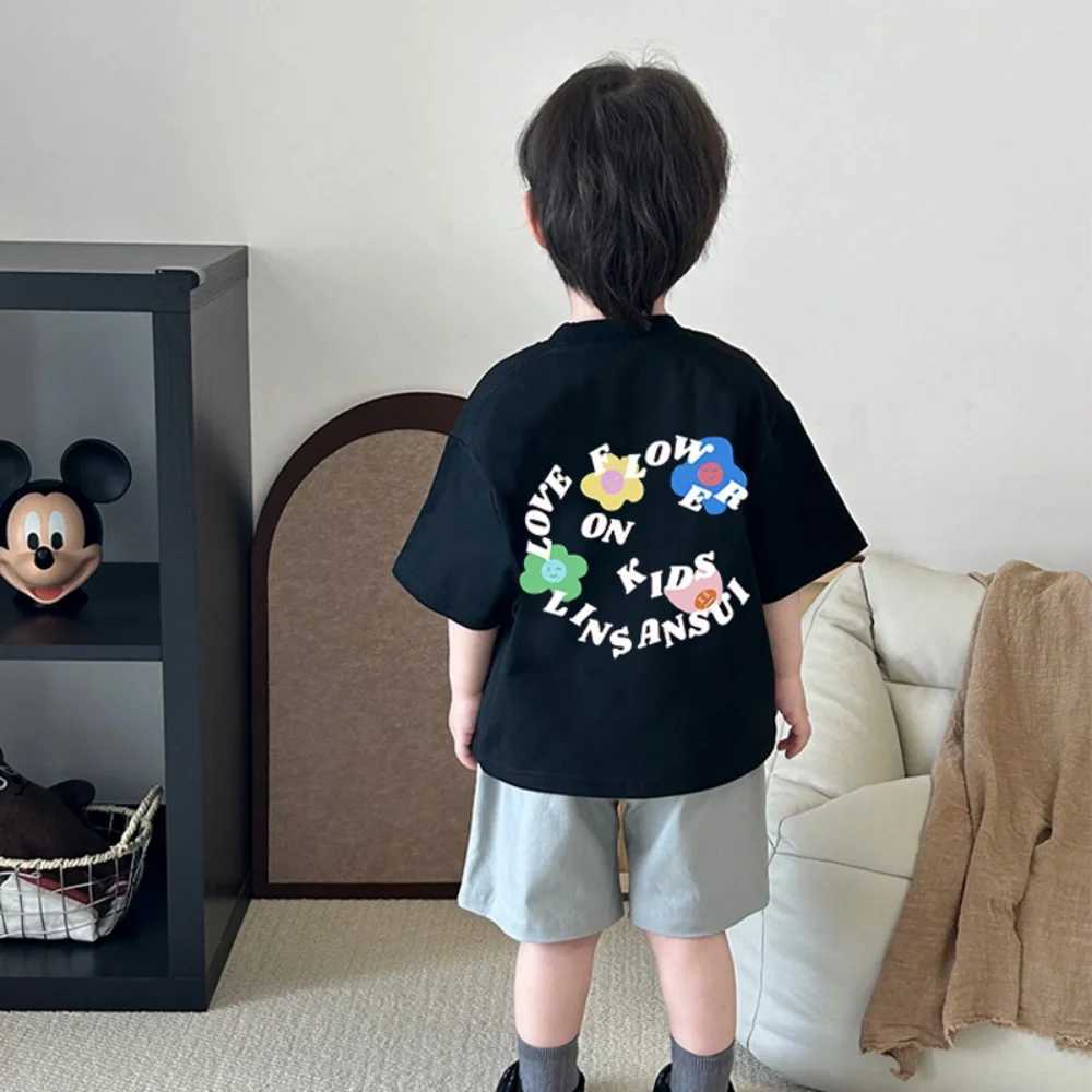 Fashionable and versatile short-sleeved T-shirt for men and girls original pure cotton style summer loose casual wear T250603