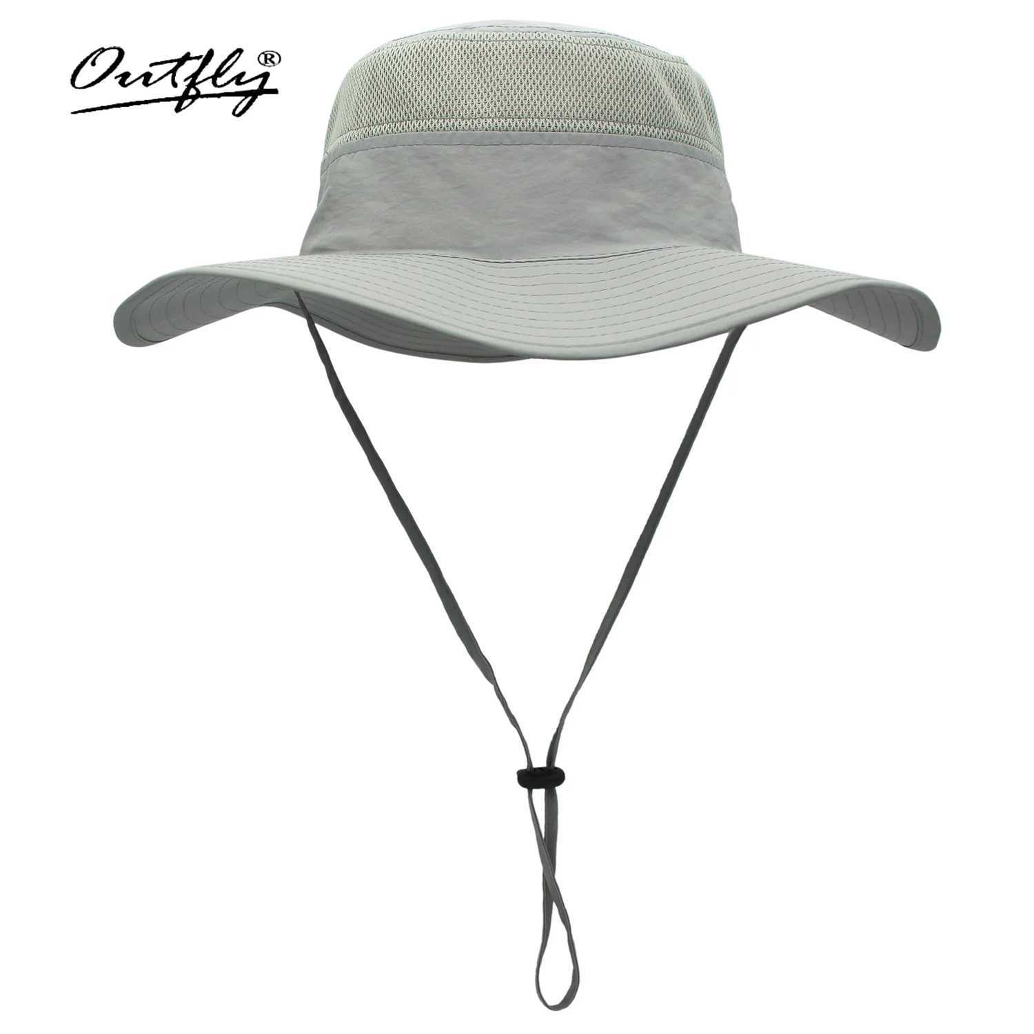 Hats for Bucket hat women Mens Fisherman Sunscreen Sun Hat Panama Hat Fishing Breathable Net Quick-drying Big Hat Hiking Hat W250602