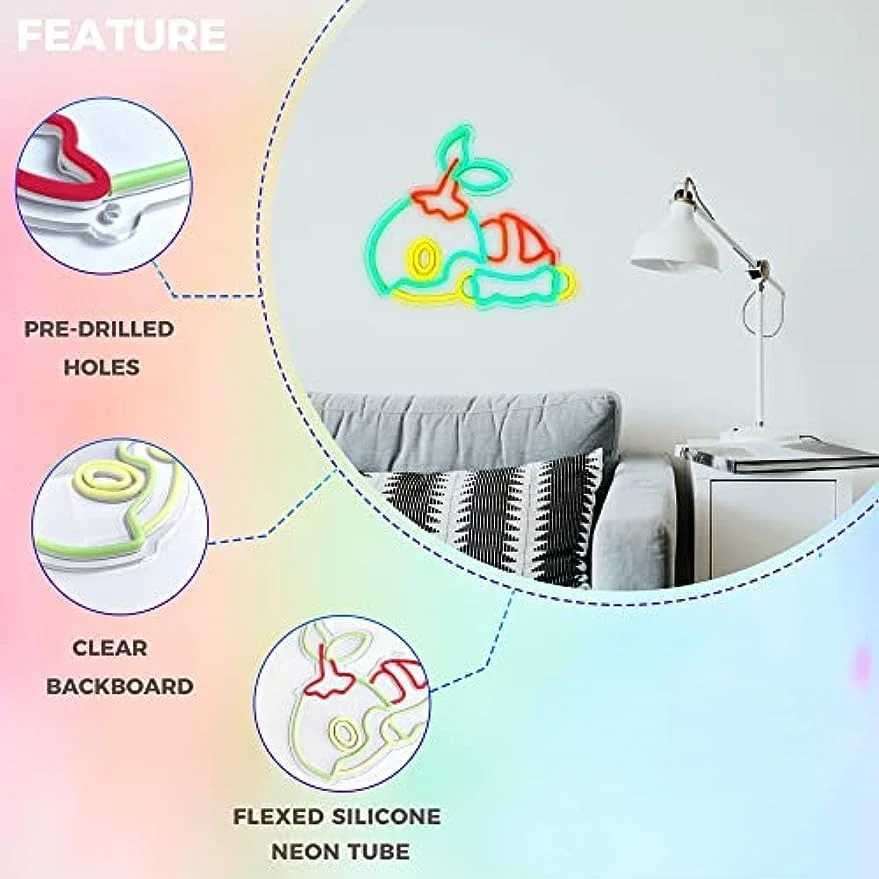 Gaming Neon Sign for Game Room Party Wall Decor for Kids Boys Man Cave Best Gifts for Anime Lovers USB Powered Anime LED Light XJ250602