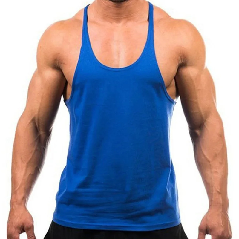 Style Jogger Gym Singlet Training Bodybuilding Tank Top Vest Shirt Sleeveless Fitness Cotton For Men 250527