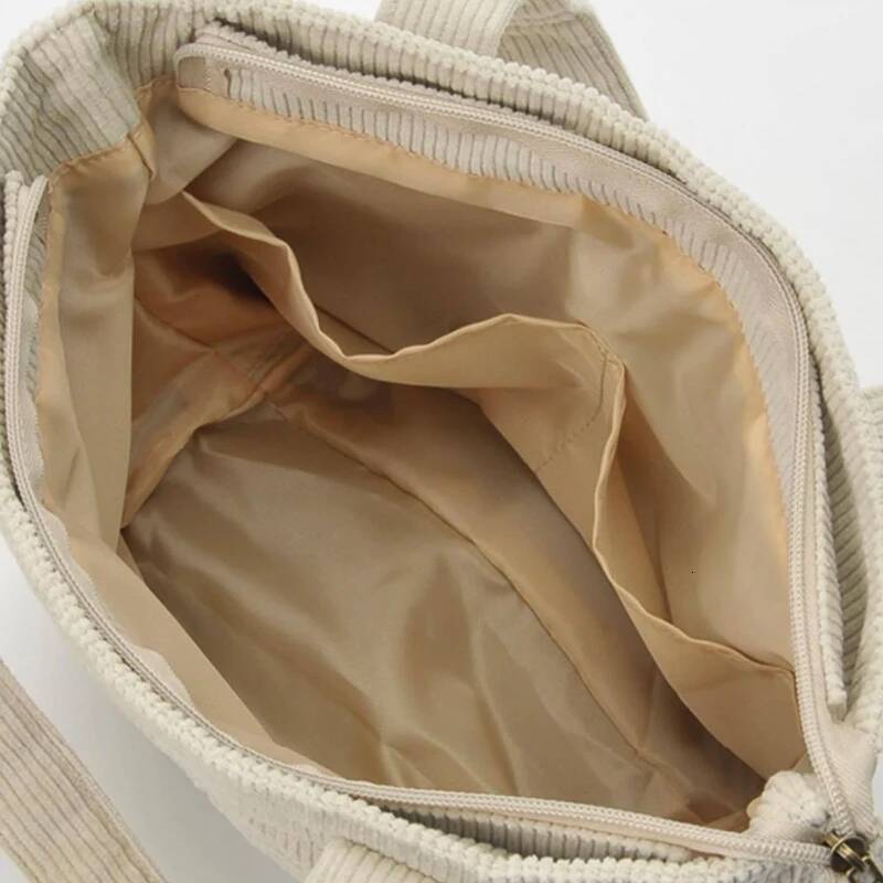Cute Cartoon Corduroy Fashion and Casual Multi functional Large Capacity Handbag
