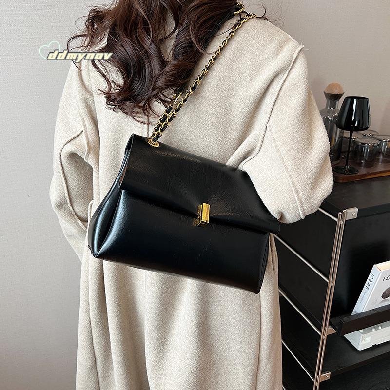 Milad Women's Tote Large Capacity Autumn Winter Crossbody 2023 New Chain Shoulder Commuter Bag ddmynov