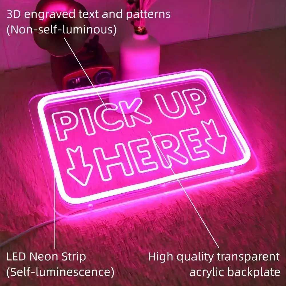 PICK UP HERE Neon Sign Engraved LED Neon Lights For Room Decoration Grinch Coffee Bar Decoration Wall Panels Support Customized XJ250602