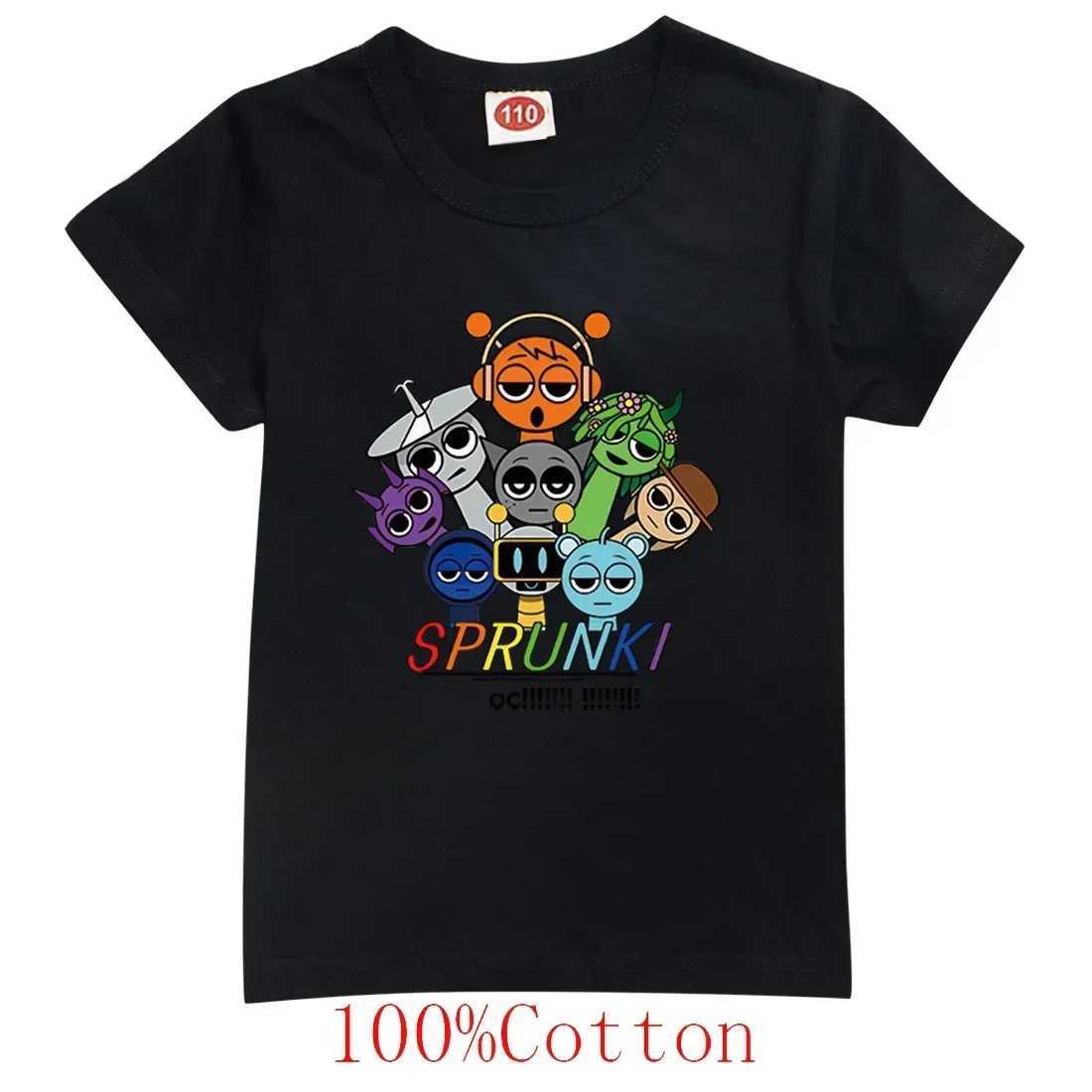 Spurki Horror Game Incrediblebox Printed Childrens Short Sleeve T-shirt Summer Fashion Kid Tshirt Baby Tee Top Boy Girl Clothes T250603