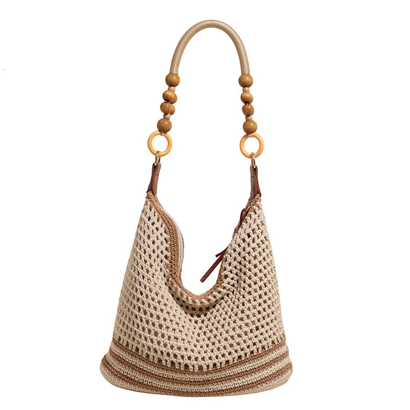 designer Beach Vacation Lazy Style Woven Bag for Women 2025 Summer New Large Capacity Versatile Straw Tote Bag