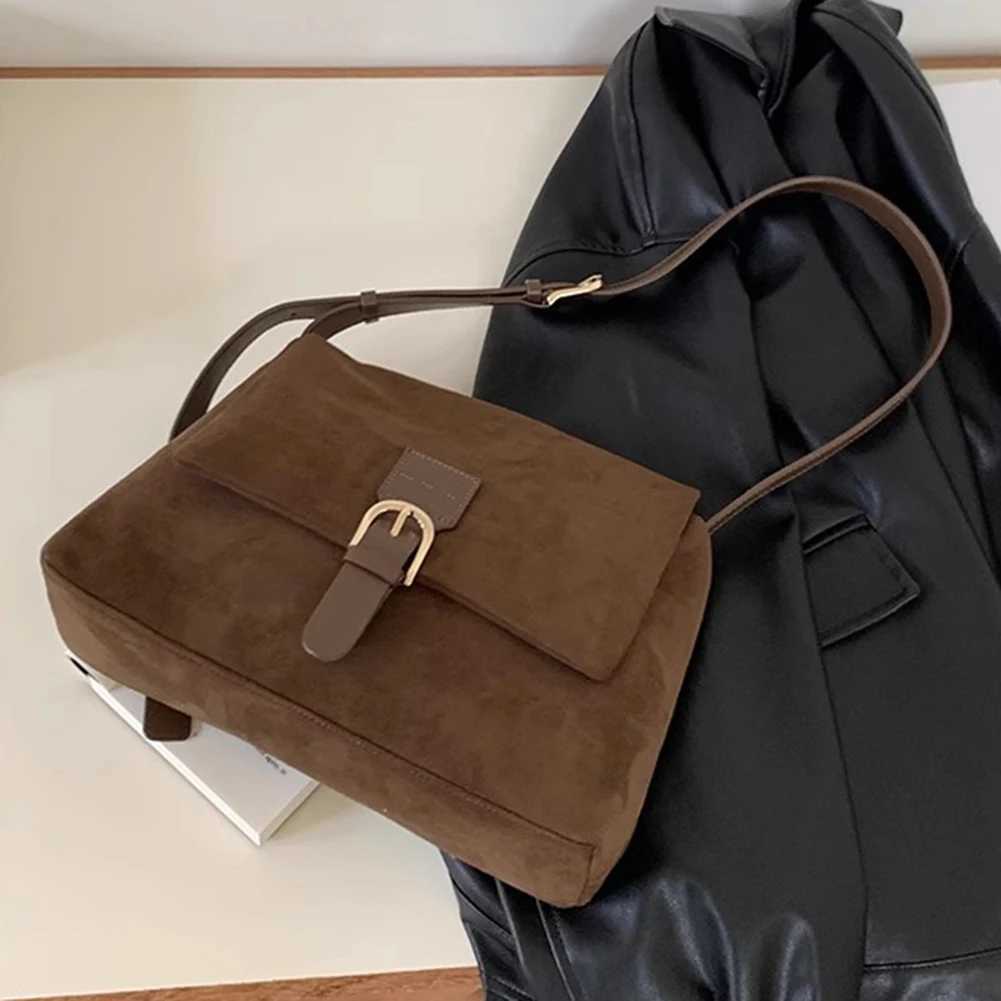 Women Chic Hobo Bag Large Capacity Casual Messenger Bag Solid Color Trendy Satchel Bag Adjustable Strap Simple Commuting Bag W250602