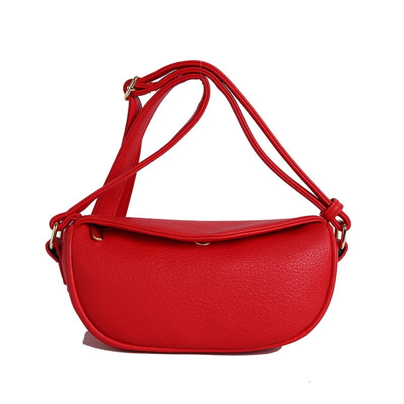 designer Soft Leather Retro Large Capacity Bag for Women 2025 New Summer Versatile Commuter Crossbody Shoulder Underarm Dumpling Bag