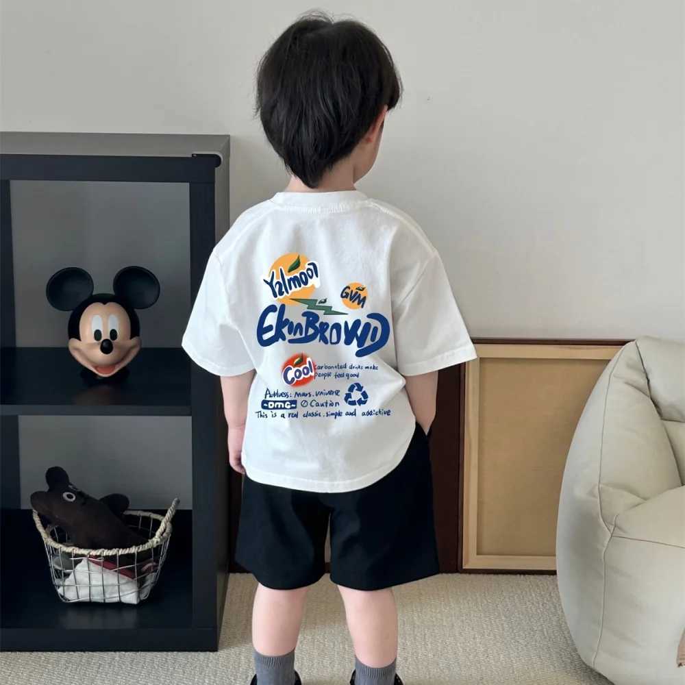 Trendy short-sleeved T-shirts for boys and girls original summer loose casual outfits fresh and cool T250603