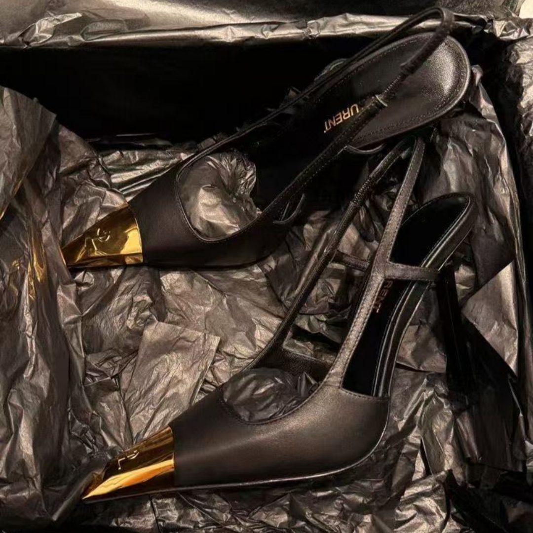 Designer S type Women Sandals High Heels 8cm 10cm Open Toe Stiletto Heel Classic Metal Letters Sandal Fashion Stylist Shoes With Dust Bag size 35-40