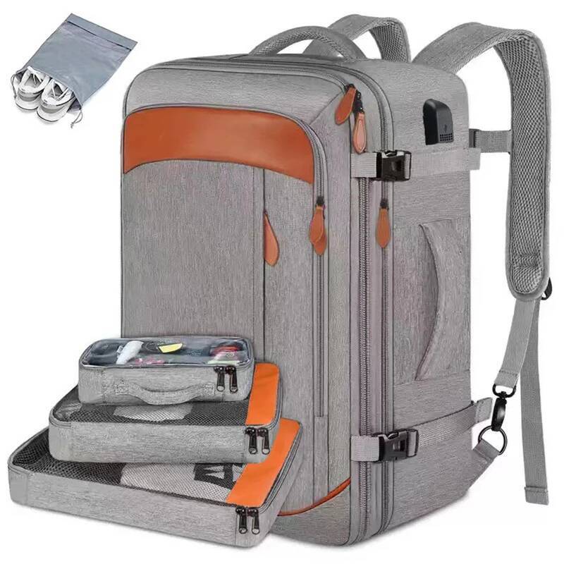 Capacity Travel Expandable Large Suitcase Backpacks With 4 Packing Cubes Water Resistant Lage Daypack Backpack Mochila