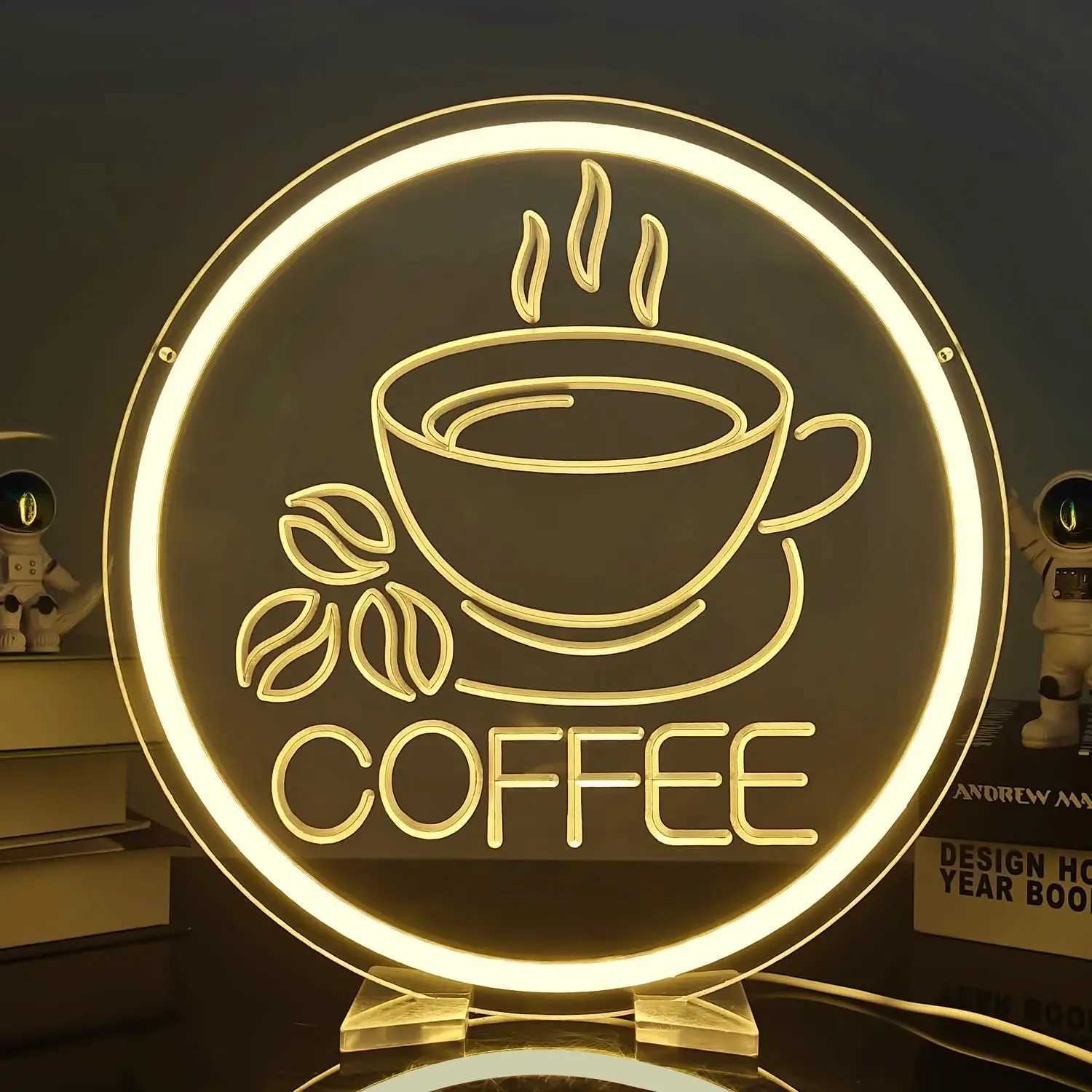 Coffee Neon Sign USB Powered LED Neon Light for Coffee Bar Cafe Home Bar Restaurant Business Coffee Neon Wall Decor XJ250602