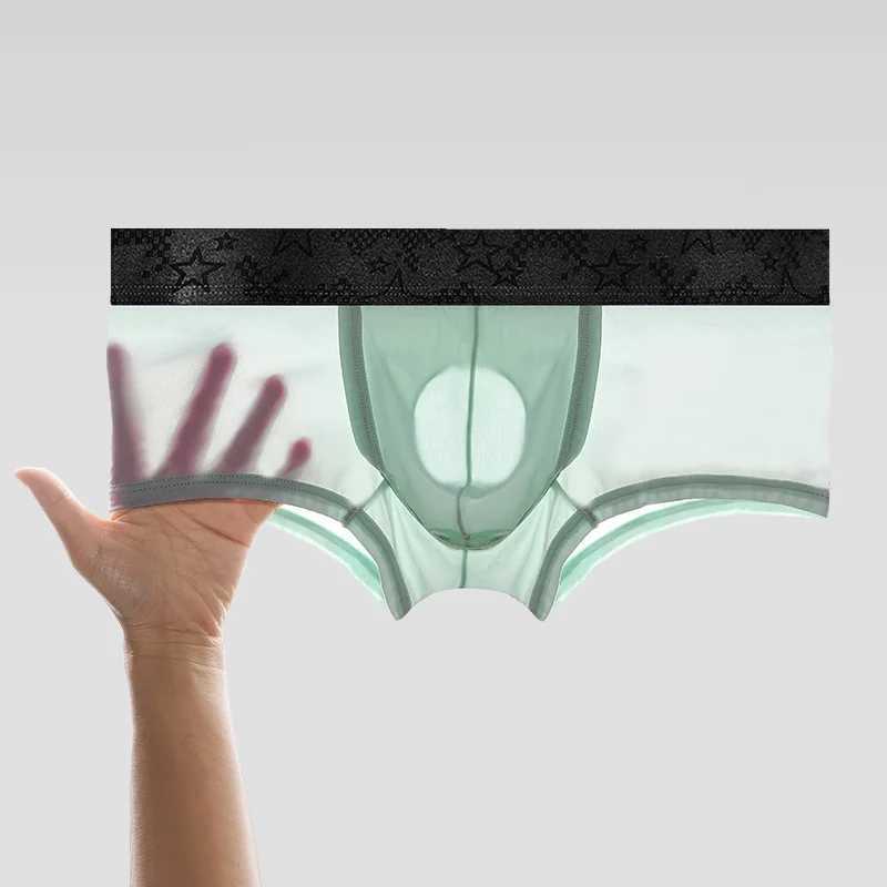 Jingsuo Vein Underwear Mens Ice Silk Summer Thin Boys Scrotum Support Bullet Type Separated Varicose Boxer Shorts W250603