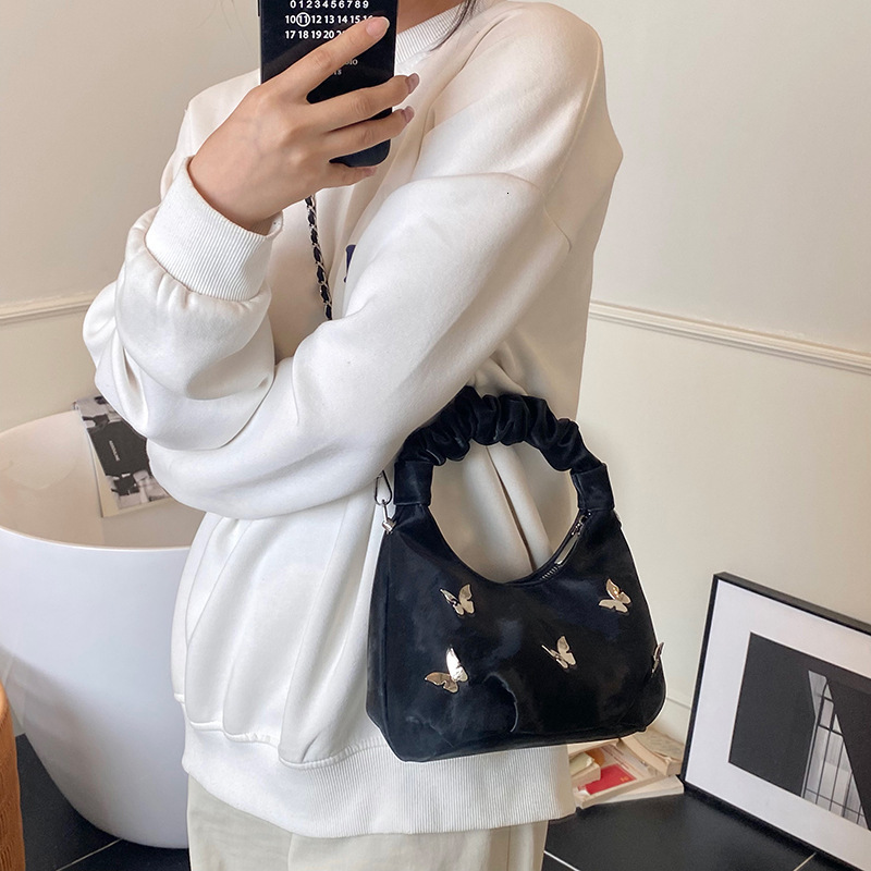 designer Niche Design Pleated Handbag Cloud Bag for Women 2025 New Simple Versatile Chain Crossbody Textured Underarm Bag