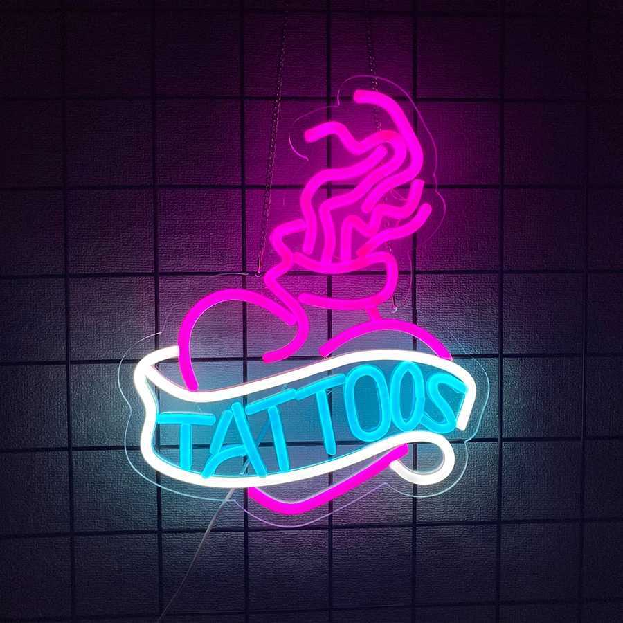 Neon With Tattoo Theme Business Of Tattoo Studio USB Powered Used For Bedroom Club Decor Gift For Tattoo Lovers. XJ250602