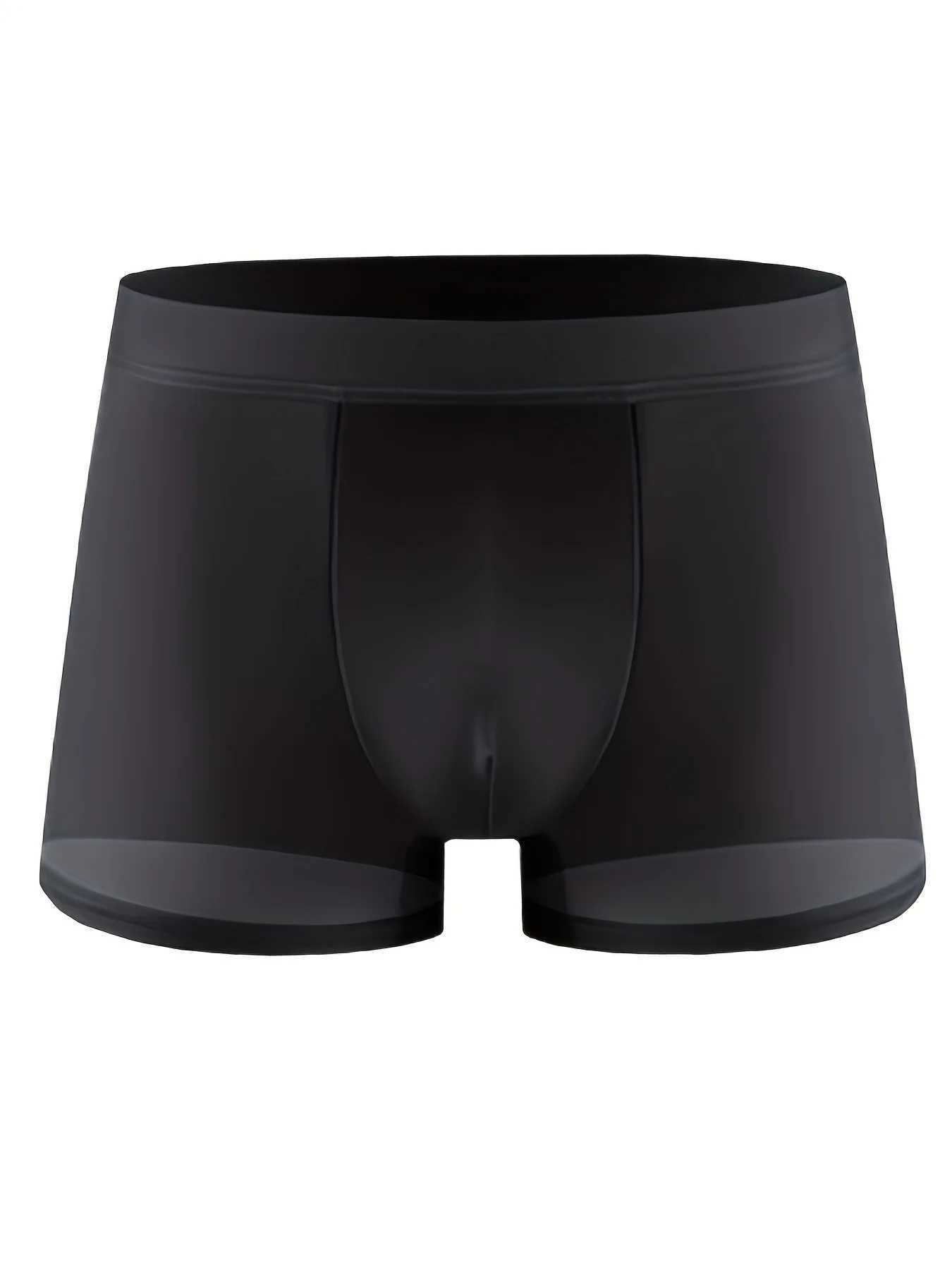 5PCS Men Boxers Ice Silk Men Underwear Boxer Graphene Men Underpants 2025 Hot Sell Mens Panties Ultrathin Underpanties Summer W250603