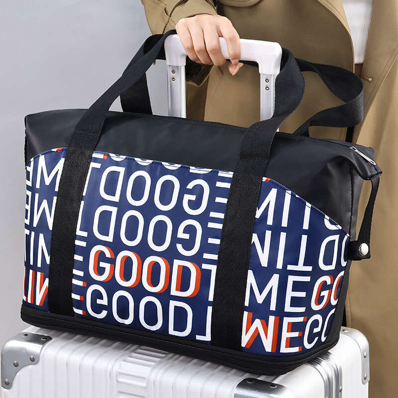 New Large Capacity Alphabet Gym Handheld Waterproof Lage Travel Maternity Storage Duffel Bag