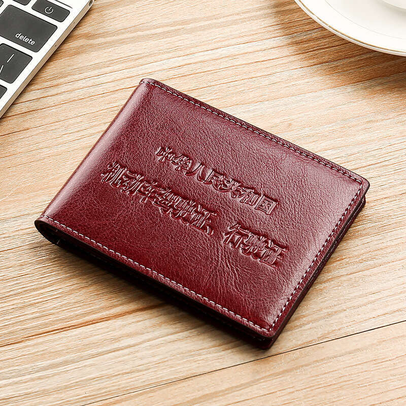 Upgraded Genuine High-end Driver's Holder, Unisex Oil Wax Leather Motor Vehicle Driving License Book Document Holder