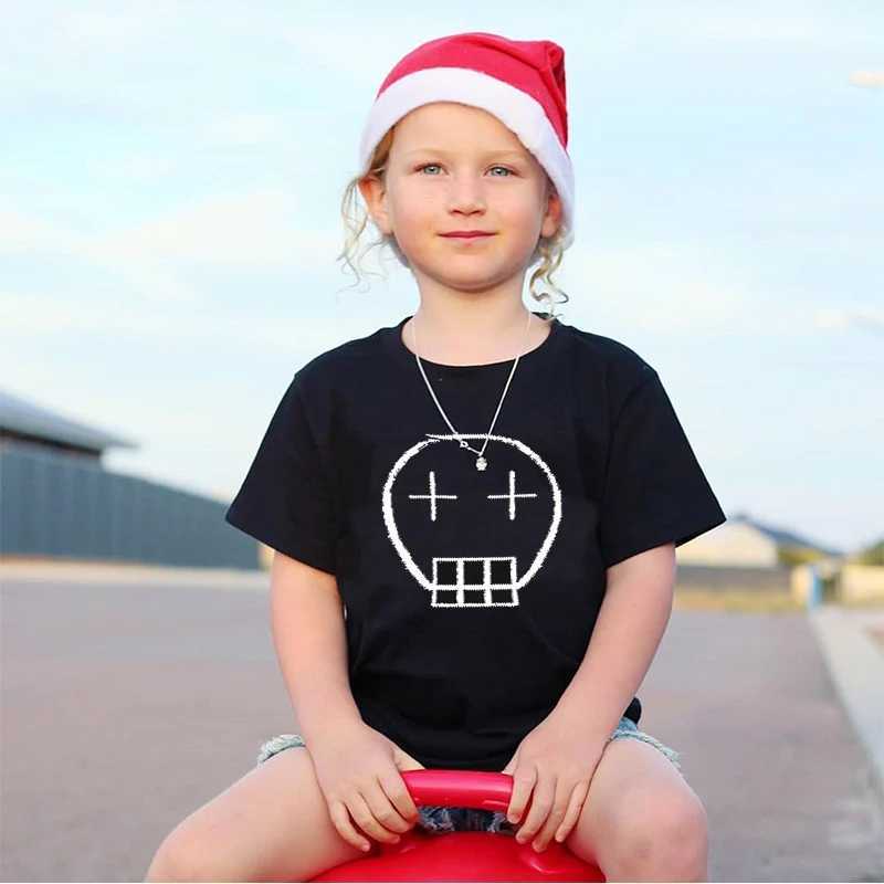2024 New Summer Boys T Shirt Skull Fashion Cartoons Cotton Short Sleeve Children T-Shirt Kids Tops For Girls Boys Clothes 2-10Y T250603