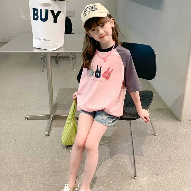 Girls T-shirt Short Sleeved Children Cartoon Summer T-shirt Little Girl Top Trend Girl Clothes Kids Clothes Ropa De Nio T250603