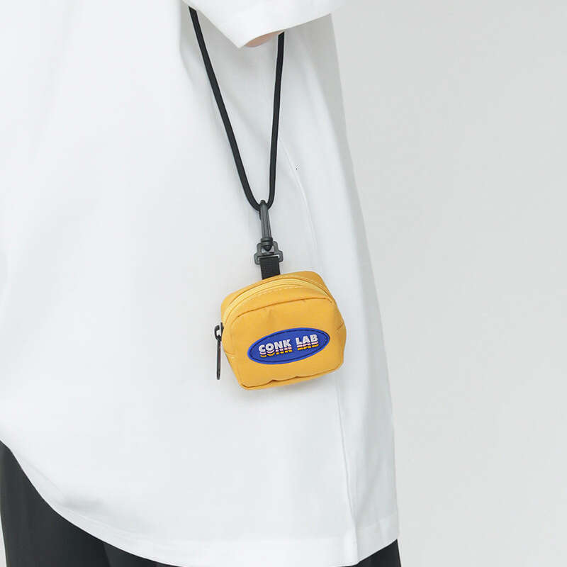 Headphone Neck Mini Coin Purse Card Holder Key Crossbody Men's Trendy Decorative Small Hanging Bag Women's Ins