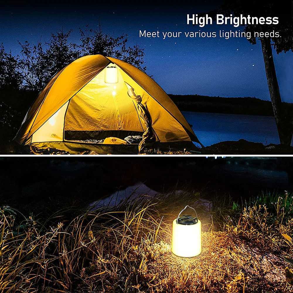 Camping Light Flashlight Rechargeable Camping Light -3000K Warm White Light Emergency Waterproof Lights for Camping Outdoor M251115