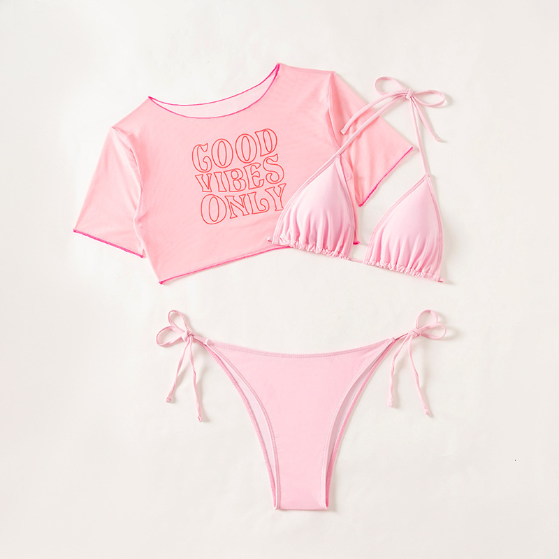 Outdoor Summer Beach Sexy Women Free Shipping 2025 New Designer Shoes New 2025 Sexy Bikini Split Swimsuit Women's Three Piece Set From Russia