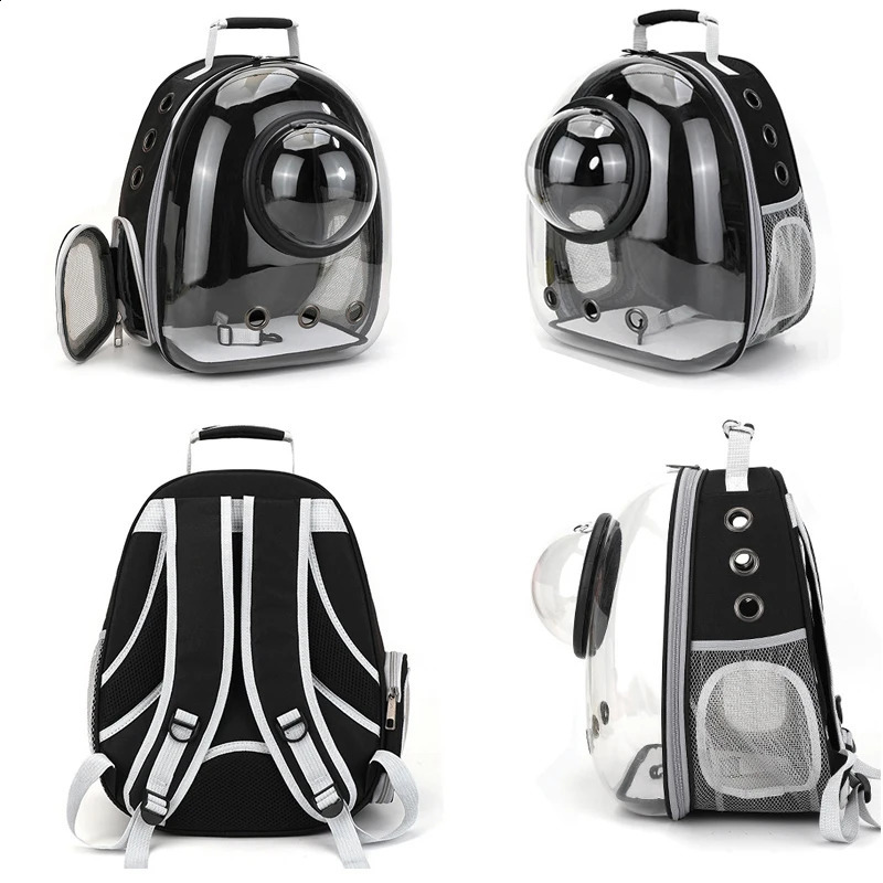 Pet Cat Carrying Bag Space Pet Backpacks Breathable Portable Transparent Backpack Puppy Dog Transport Space Capsule Bags 250526