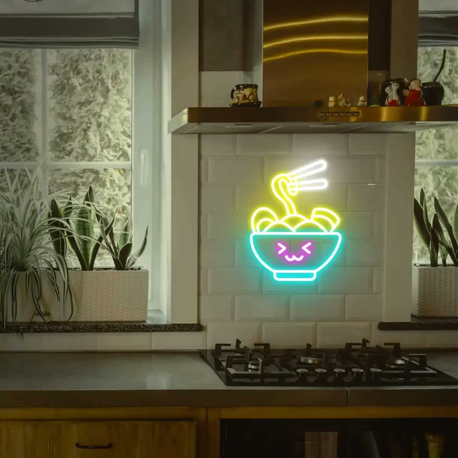 Noodles Neon Sign LED Neon Light USB Powered for Bedroom Cafe Bar Pub Birthday Party Wall Decor Kid Friend Family Best Gift XJ250602