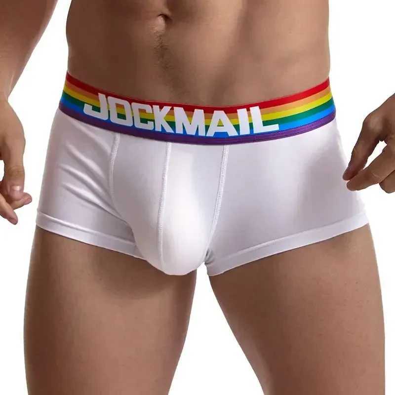 Rainbow Belt Men Underpants Boxershorts Cotton Men Boxers Male Breathable Underwear Mens Panties Soft Boxer Briefs Black White W250603