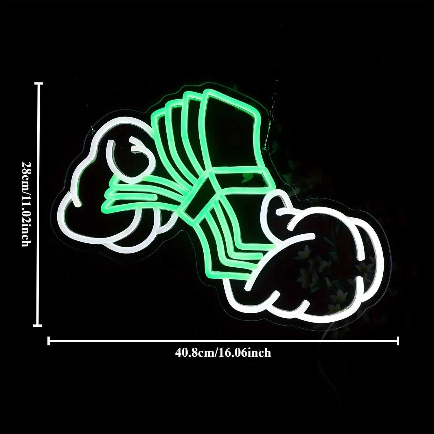 Count Money Neon Sign USB Powered LED Light with Dimmer Switch Suitable for Bars Game Room Man Holes Bedrooms Garage Decorations XJ250602