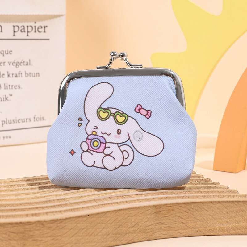 Kuromi Purse for Girls Cartoon Cute Children's Girly Heart Coin Pouch Key Bag Mini Portable